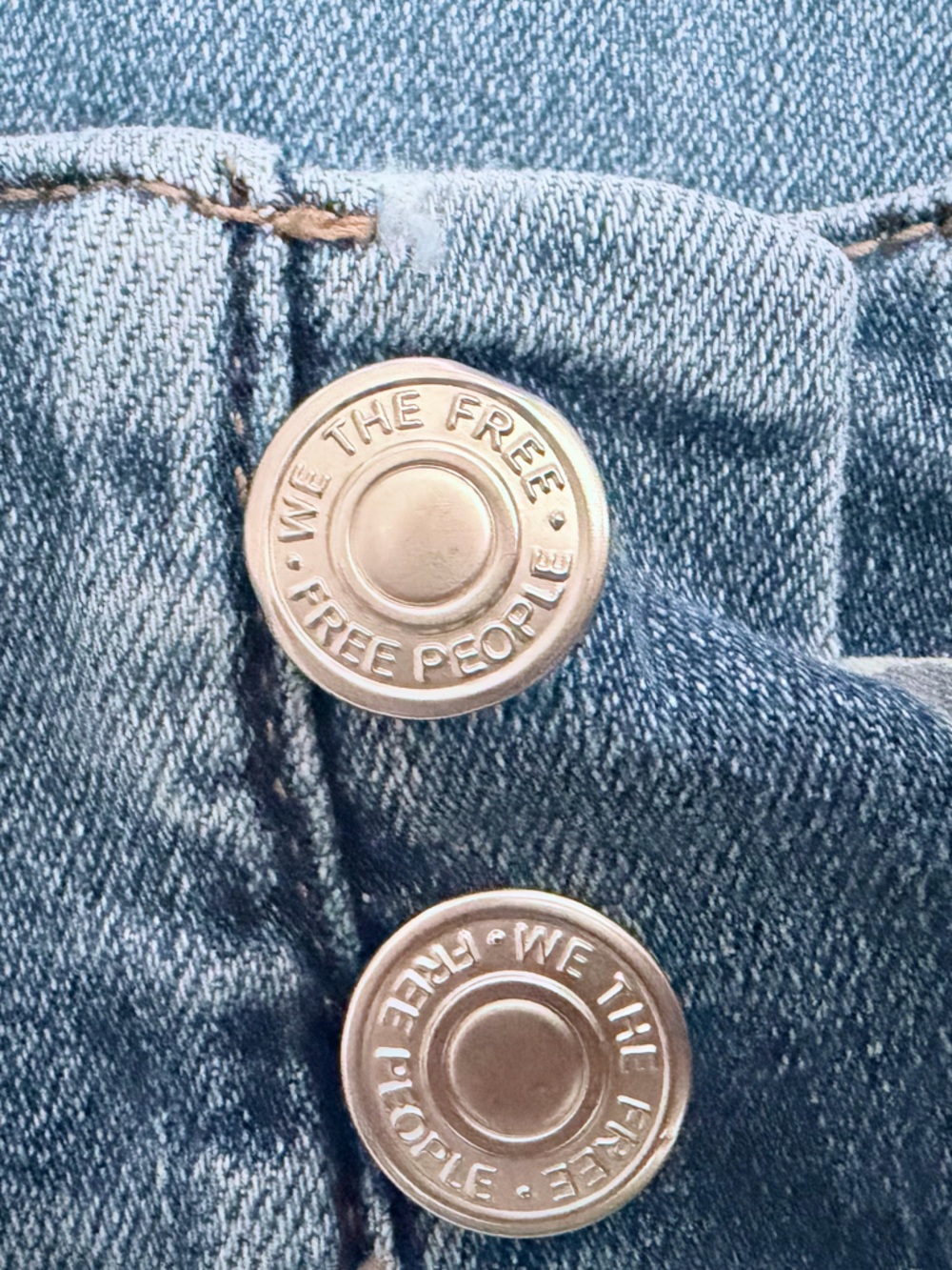 Free People - Jayde High-Waist Blue Flared Jeans - Picture 7 of 9